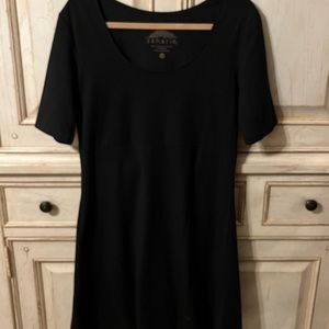 Sahalie Black Short Sleeve Jersey Knit Dress. Size M. Worn once, like new!